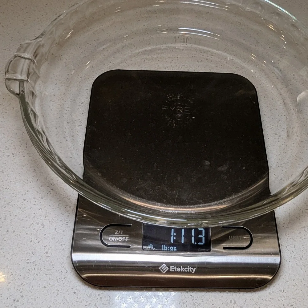 Pyrex clear glass